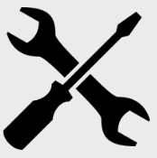 Icoontje voor reparaties van elektronica